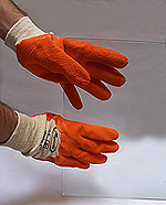 gloves, non-slip latex, 1st choice without oversleeve