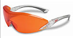 lunettes anti-U.V. rouge/orange rglables