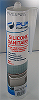 silicone mastic lastomre sanitaire blanc