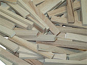 Keile aus Hartholz, Lnge 70 mm, Breite 10 mm, Dicke 5 mm, naturfarben x 1000 Keile