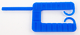 cales en plastique p.2 mm 40x30  x 1000     bleu