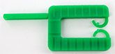 cales en plastique p.5 mm 40x30  x 1000     vert