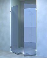 shower screen capsi niche 1 door WG 1 door WG anodised aluminium BSS effect