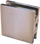 clip capsi wall/glass 40x40   brushed nickel