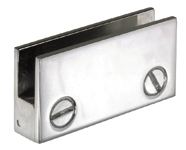 clip with counterplate - Chromium-plated brass - Opening 10 mm - Standard range.