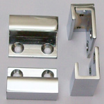 tabs, brass, opening 10 mm, width 30 mm, chrome