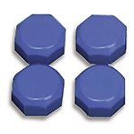 tabs, blue, for glass 4 to 6 mm thick