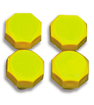 pattes colores, jaune, pour glace 4  6 mm