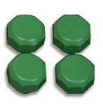 tabs, available in bulk, green, for glass 4 to 6 mm thick