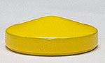 rosette, clip-on, brass, yellow, cone, dia. 25 mm