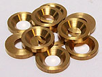 washers for checkerboard mirror dia. 16 mm x 10, brass