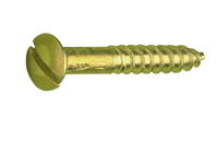 screws, brass tallow-drop woodscrews, polished,  3X25mm x 100 ( minimum quantity required)