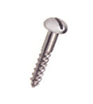 screws, steel round head woodscrews, chromed, 3.5X20mm x 100 (minimum quantity required)