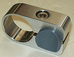 ADSLIDE - Stop for rail  25mm, brushed stainless steel