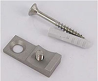 ADSLIDE - fixation mur/rail, inox bross