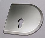 HAWA Junior 80/GP -  cover plates for Toplock - Matt chrome