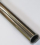 tube inox poli 2,90 m, diametre 25 x 2 mm