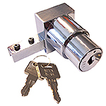 mechanical lock for shoe , same key n110, chrome SECURITRACK