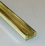 lower track U'  SECURITRACK  2,90m   gilded anodised aluminium