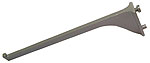 support  bec, long. 15 cm, aluminium gris