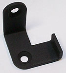 angle plate with stop, simple, RH fitting, black brass