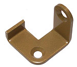 angle plate with stop, simple, LH fitting, bronze brass