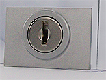 Cam lock 40x27 keyed alike nb 1 mat chromed, without key