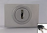 Cam lock 40x27 different keys matt chromed