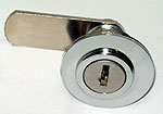 round facade lock, keyed alike n1, key not supplied, chromed brass