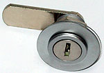 round facade lock, keyed alike n1, key not supplied, mat chromed brass