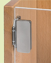 PRAMETA adjustable flush-mounted opening panel, nickel satin finish