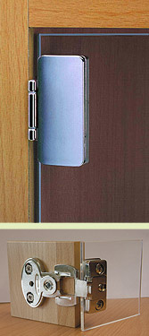 PRAMETA flush-mounted opening panel with 3D adjustment, Chrome plate