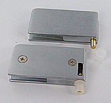 hinges, Economy range, 65 x 35 mm, 2 zamak faces, glazed chromed