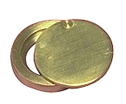 cover for lock, polished brass