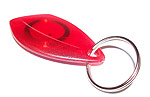 tag RFID with red key-ring