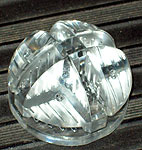 vitrine-ball at 90, half sphere, 4 mm glass, crystal