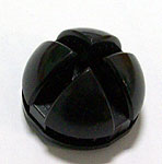 vitrine-ball at 90, half-sphere, 4 mm glass, black