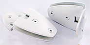 indexed hinge super venus wall/gl x2  white brass