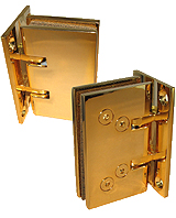 self-closing hinge isodouche wall/gl 45kg  gilded brass