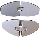 indexed hinge venus gl/gl.135 th.8 x2 white brass