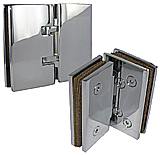 self-closing hinge isodouche gl/gl.180 x2  chrome brass