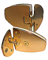 indexed hinge venus wall/gl th.8 x2 gilded brass