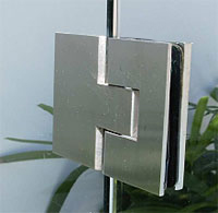 hinge  A.S. gl/gl.180    brushed stainless steel