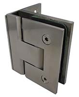 hinge  A.S. wall/glass indoor 304L   brushed stainless steel