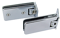 self-closing hinge rfattorini wall/gl adjustable x2 chrome brass