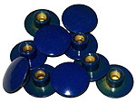 boutons tte bombe , diam. 20 mm, laiton bleu