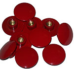 boutons tte bombe , diam. 20 mm, laiton rouge