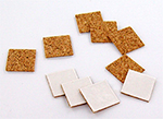 cork shims  A.S. adhesive 20x20mm  th. 1mm x10