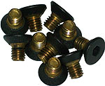 screws M6, 90 countersunk, length 10 mm, black brass