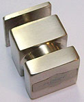 knob capsi square 30 single  Brushed nickel